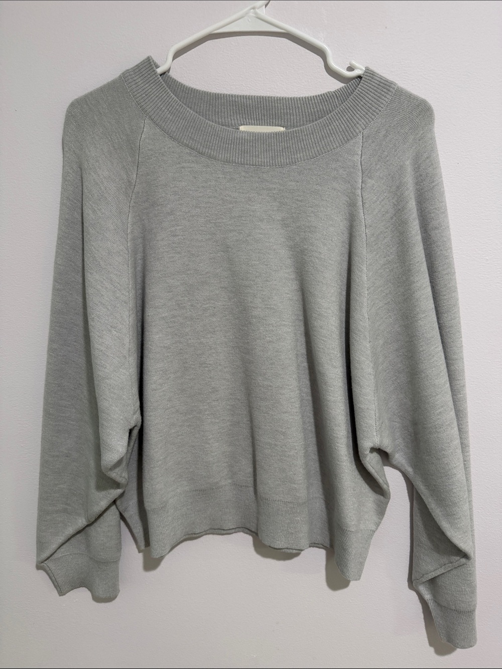 Everyday Cozy Light Gray Crewneck Sweater